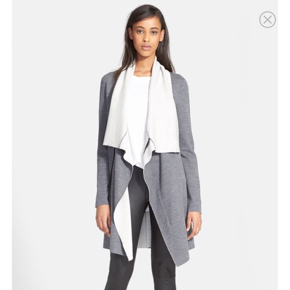 Vince XS gray sweater cardigan